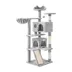 Yaheetech 57.5-in Multi-Level Cat Tree with 2 Condos, Perches and Basket image thumbnail 1
