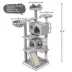 Yaheetech 57.5-in Multi-Level Cat Tree with 2 Condos, Perches and Basket image thumbnail 3