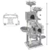 Yaheetech 71.5-in Multi-Level Cat Tree with 2 Condos, 2 Perches, Basket and Hammock image thumbnail 3