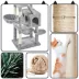 Yaheetech 71.5-in Multi-Level Cat Tree with 2 Condos, 2 Perches, Basket and Hammock image thumbnail 5