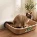PetPro Small Disposable Molded Pulp Cat Litter Box, 5 Pack image thumbnail 3