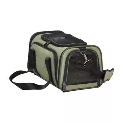 Midwest® Duffy Expandable Pet Carrier W/ Expandable Sides & Multiple Access Points, Green - Image 1
