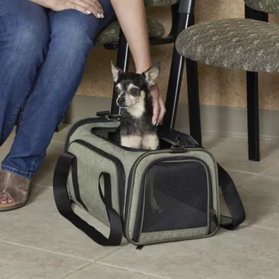 Midwest® Duffy Expandable Pet Carrier W/ Expandable Sides & Multiple Access Points, Green - Image 6