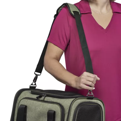Midwest® Duffy Expandable Pet Carrier W/ Expandable Sides & Multiple Access Points, Green - Image 8