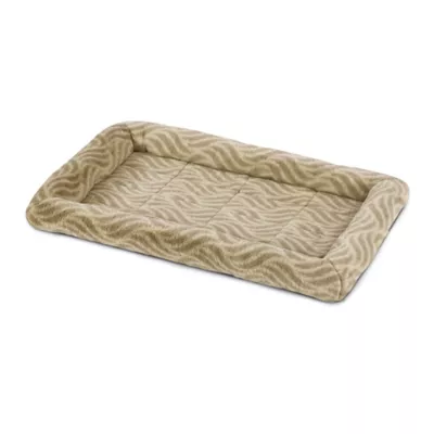 Midwest® QuietTime Deluxe Wave Bolster Bed For Pets, Machine Washable & Dryable, Tan - Image 2