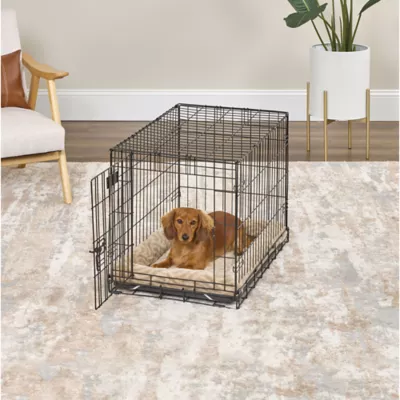 Midwest® QuietTime Deluxe Wave Bolster Bed For Pets, Machine Washable & Dryable, Tan - Image 4