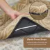 Midwest® QuietTime Deluxe Wave Bolster Bed For Pets, Machine Washable & Dryable, Tan image thumbnail 5