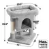 Yaheetech 23.5-in Compact Cat Tree with Condo, Wide Perch and Scratching Posts image thumbnail 3