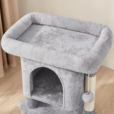 Yaheetech 23.5-in Compact Cat Tree with Condo, Wide Perch and Scratching Posts - Image 4