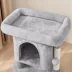 Yaheetech 23.5-in Compact Cat Tree with Condo, Wide Perch and Scratching Posts image thumbnail 4