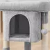 Yaheetech 23.5-in Compact Cat Tree with Condo, Wide Perch and Scratching Posts image thumbnail 5