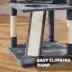 Yaheetech 69-in Multi-Level Cat Tree with 2 Condos, 3 Perches, Basket and Scratching Board image thumbnail 4
