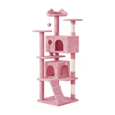 Yaheetech 70-in Multi-Level Cat Tree with 2 Condos, 3 Perches and Climbing Ramp - Image 1
