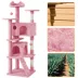 Yaheetech 70-in Multi-Level Cat Tree with 2 Condos, 3 Perches and Climbing Ramp image thumbnail 5