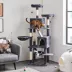 Yaheetech 71.5-in Multi-Level Cat Tree with 2 Condos, 2 Perches, Basket and Hammock image thumbnail 2