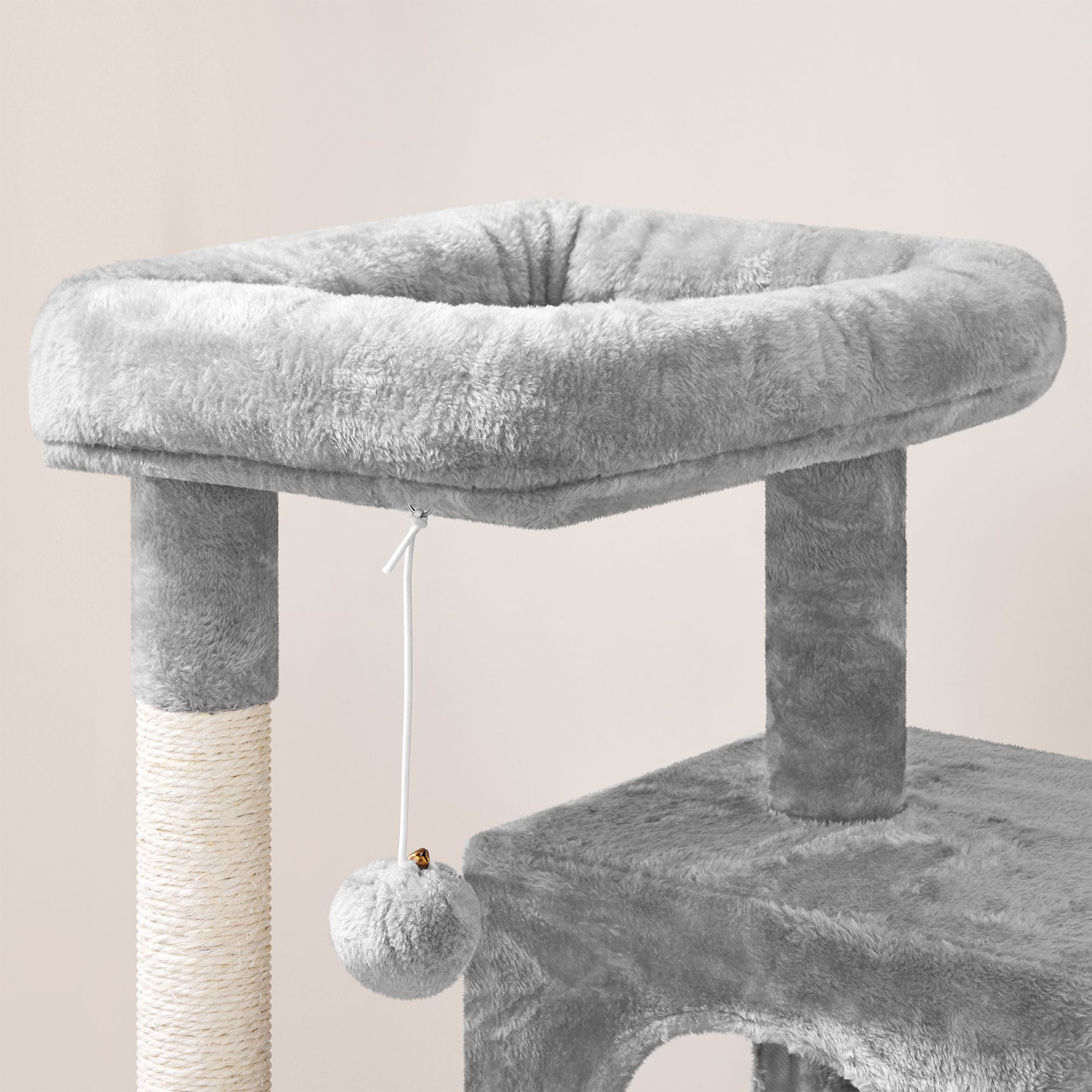 Yaheetech 36-in Multi-Level Cat Tree with 2 Condos and Scratching Board - thumbnail 4