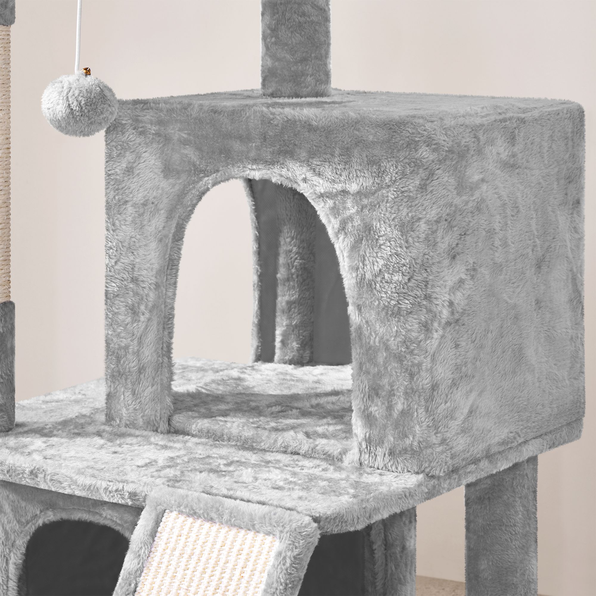 Yaheetech 36-in Multi-Level Cat Tree with 2 Condos and Scratching Board - thumbnail 5