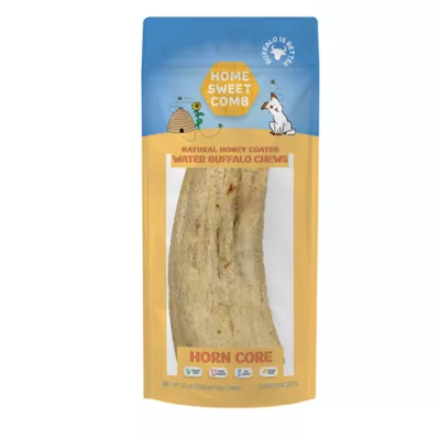 Home Sweet Comb, Natural Honey Coated, Water Buffalo Horn Core Dog Chew 1 ct, 3.5 OZ - Image 1
