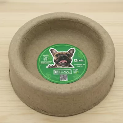 PetPro Disposable Molded Pulp Dog & Cat Feeding Bowls, 5 Pack - Image 5