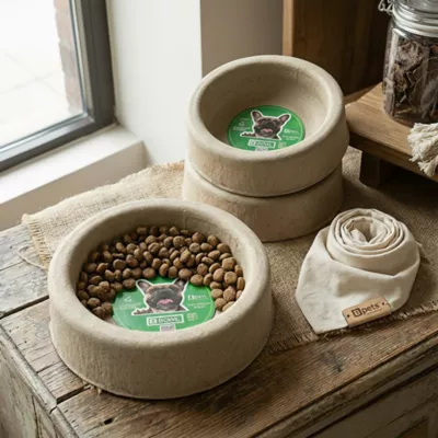PetPro Disposable Molded Pulp Dog & Cat Feeding Bowls, 5 Pack - Image 8
