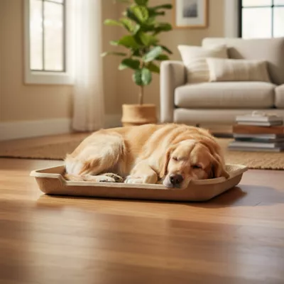 PetPro Disposable Molded Pulp Dog Bed, Large - Image 5