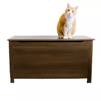 PetPro Wooden Furniture-Style Cat Litter Box Enclosure - Image 1