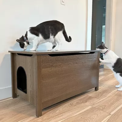 PetPro Wooden Furniture-Style Cat Litter Box Enclosure - Image 2