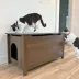 PetPro Wooden Furniture-Style Cat Litter Box Enclosure image thumbnail 2