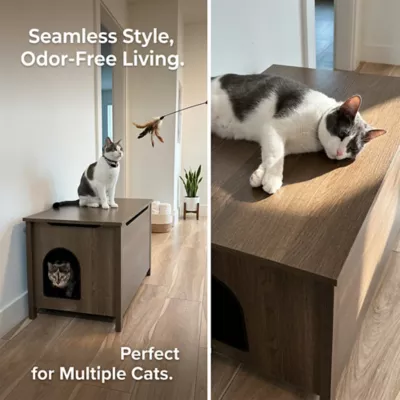 PetPro Wooden Furniture-Style Cat Litter Box Enclosure - Image 3