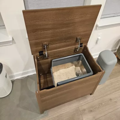 PetPro Wooden Furniture-Style Cat Litter Box Enclosure - Image 4