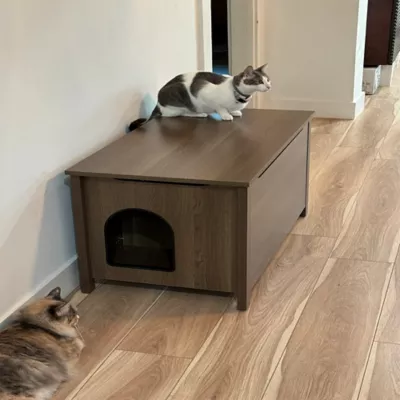 PetPro Wooden Furniture-Style Cat Litter Box Enclosure - Image 8