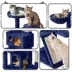 Yaheetech 57.5-in Multi-Level Cat Tree with 2 Condos, Perches and Basket image thumbnail 4