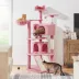 Yaheetech 57.5-in Multi-Level Cat Tree with 2 Condos, Perches and Basket image thumbnail 2