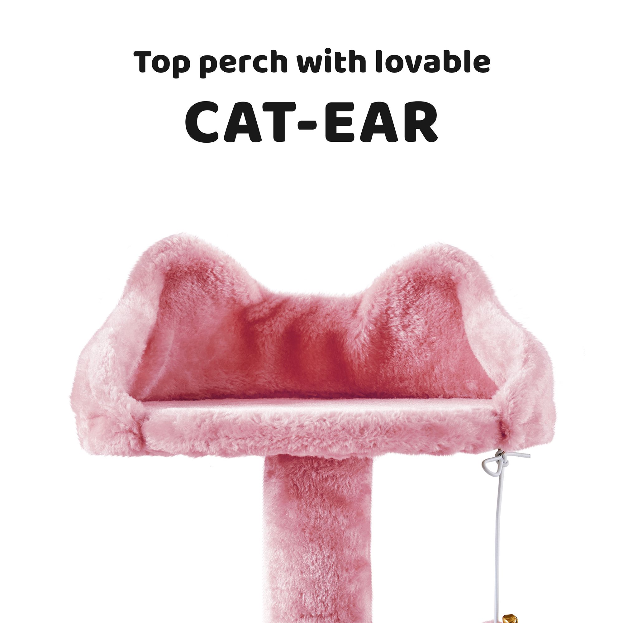 Yaheetech 57.5-in Multi-Level Cat Tree with 2 Condos, Perches and Basket - thumbnail 5