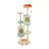 Yaheetech 58-in Cat Paw-Shaped Multi-Level Cat Tree with 2 Condos and 2 Perches, Beige image thumbnail 1