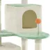 Yaheetech 58-in Cat Paw-Shaped Multi-Level Cat Tree with 2 Condos and 2 Perches, Beige image thumbnail 5