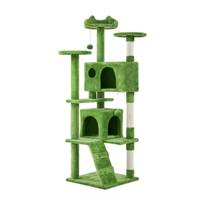 Yaheetech 61.5-in Multi-Level Cat Tree with 2 Condos and 3 Perches - Image 1