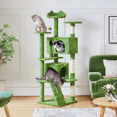 Yaheetech 61.5-in Multi-Level Cat Tree with 2 Condos and 3 Perches - Image 2