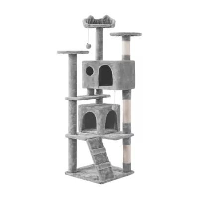 Yaheetech 61.5-in Multi-Level Cat Tree with 2 Condos and 3 Perches - Image 1