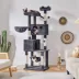 Yaheetech 73-in Multi-Level Cat Tree with 2 Condos, 2 Perches, Basket and Hammock image thumbnail 2