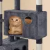Yaheetech 73-in Multi-Level Cat Tree with 2 Condos, 2 Perches, Basket and Hammock image thumbnail 4