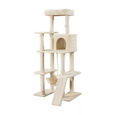 Yaheetech 63-in Multi-Level Cat Tree with Condo, Hammock and Scratching Board - Image 1