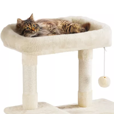 Yaheetech 63-in Multi-Level Cat Tree with Condo, Hammock and Scratching Board - Image 4
