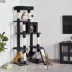 Yaheetech 63-in Multi-Level Cat Tree with Condo, Hammock and Scratching Board image thumbnail 2