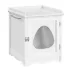 Yaheetech 19-in Cat Litter Box Enclosure & Side Table with Towel Bar & Raised Edge image thumbnail 1