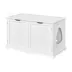 Yaheetech 37.5-in Hidden Cat Litter Box Furniture & Side Table with Partition image thumbnail 1