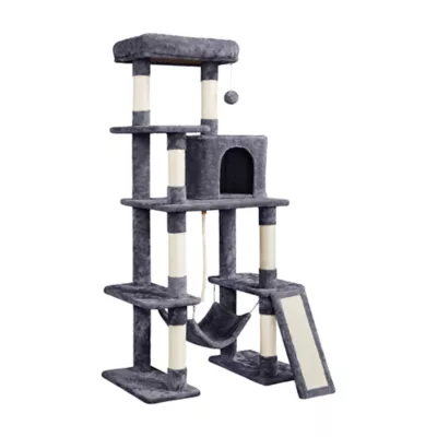 Yaheetech 63-in Multi-Level Cat Tree with Condo, Hammock and Scratching Board - Image 1