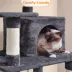Yaheetech 63-in Multi-Level Cat Tree with Condo, Hammock and Scratching Board image thumbnail 4