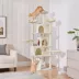 Yaheetech 76.5-in Multi-Level Cat Tree with 3 Condos, 3 Perches and 2 Baskets, Beige image thumbnail 2