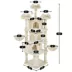 Yaheetech 76.5-in Multi-Level Cat Tree with 3 Condos, 3 Perches and 2 Baskets, Beige image thumbnail 3